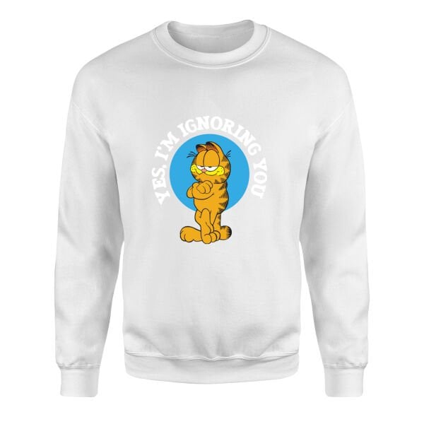 Yes, I’m Ignoring You | Garfield Sweatshirt S - Beyaz