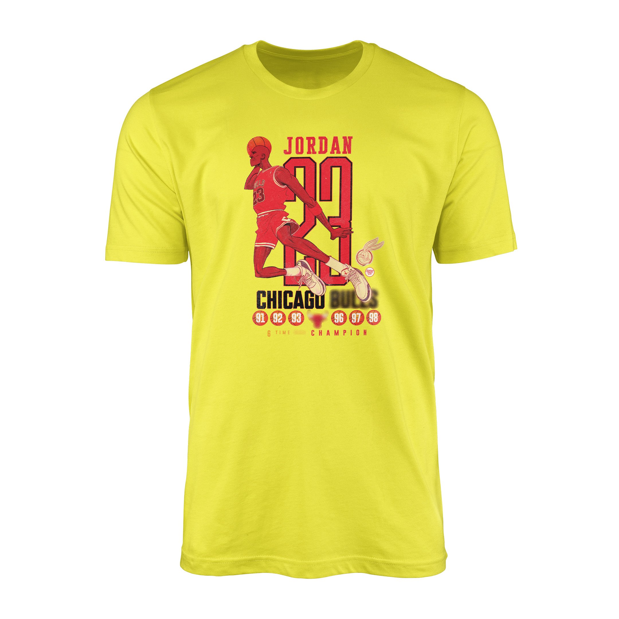 6 Time Champion, Michael ''Air'' Jordan Tişört XXL - Sarı
