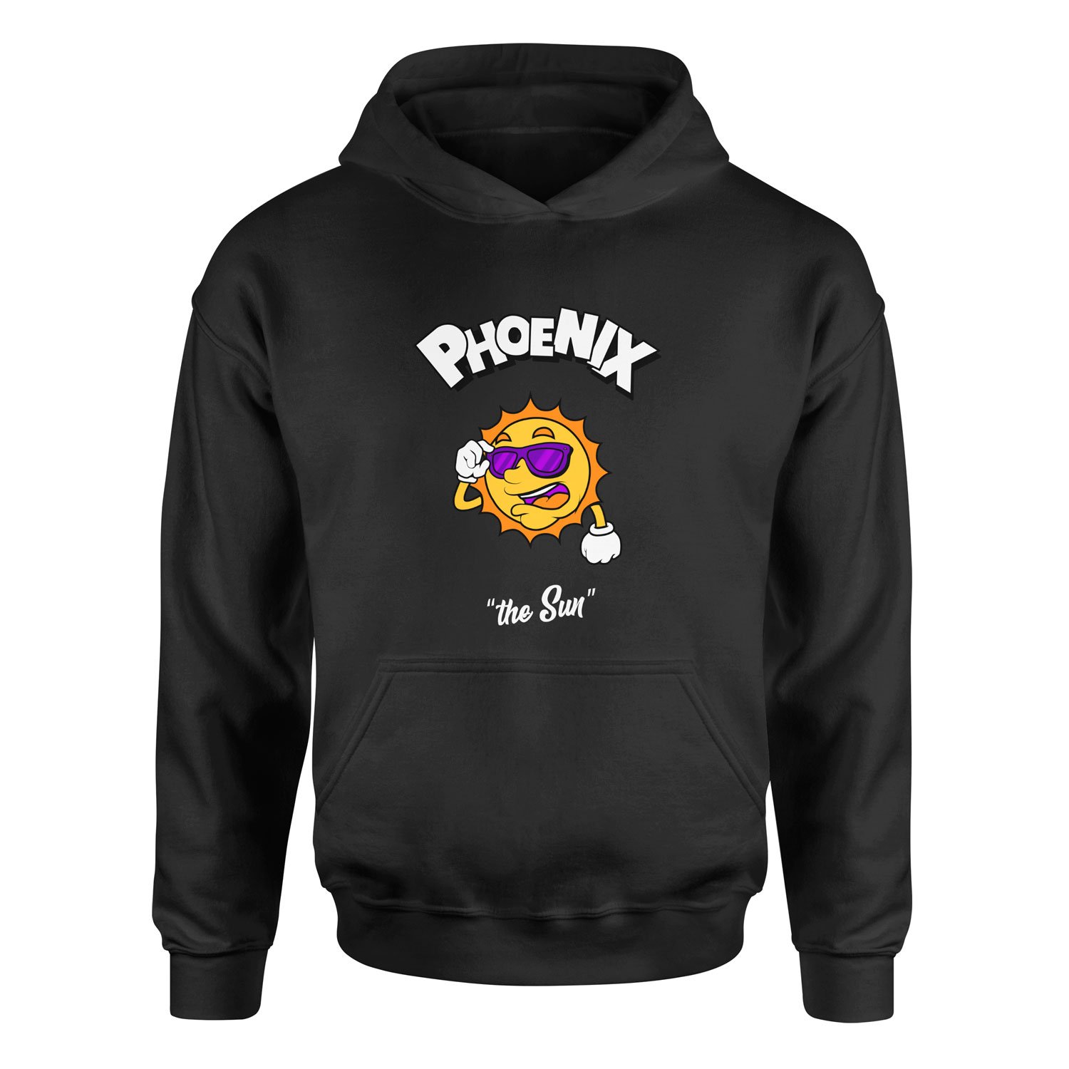 Phoenix Cartoon Hoodie M - Siyah