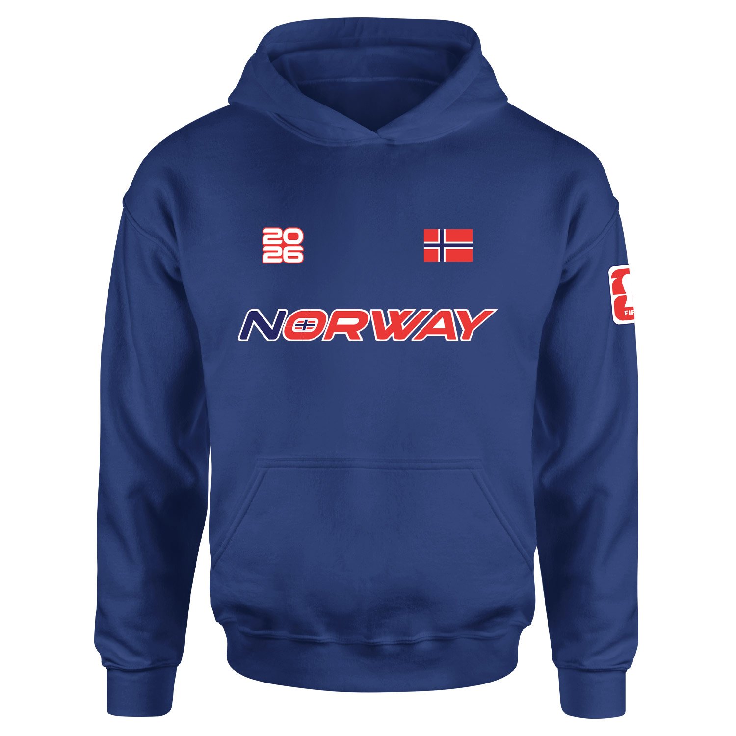 Norveç 2026 Hoodie L - İndigo Mavisi