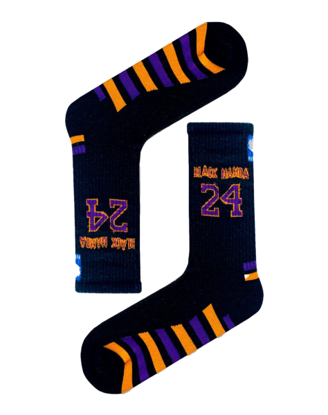 Kobe Bryant Black Mamba Siyah Spor Çorap