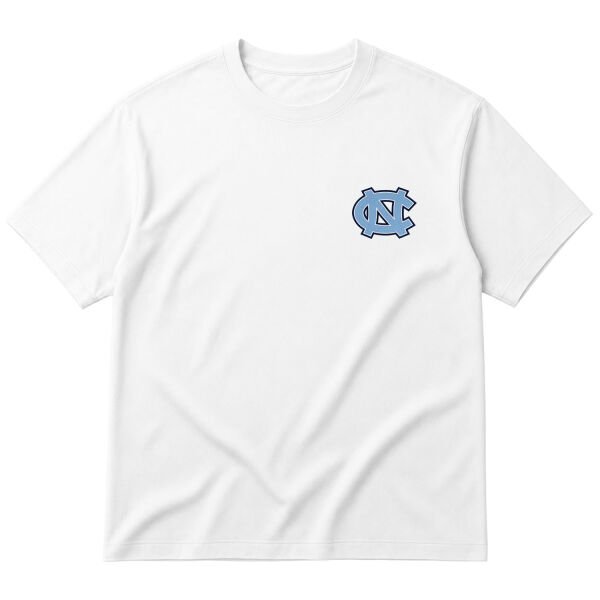 North Carolina Tar Heels Oversize Tişört S - Beyaz