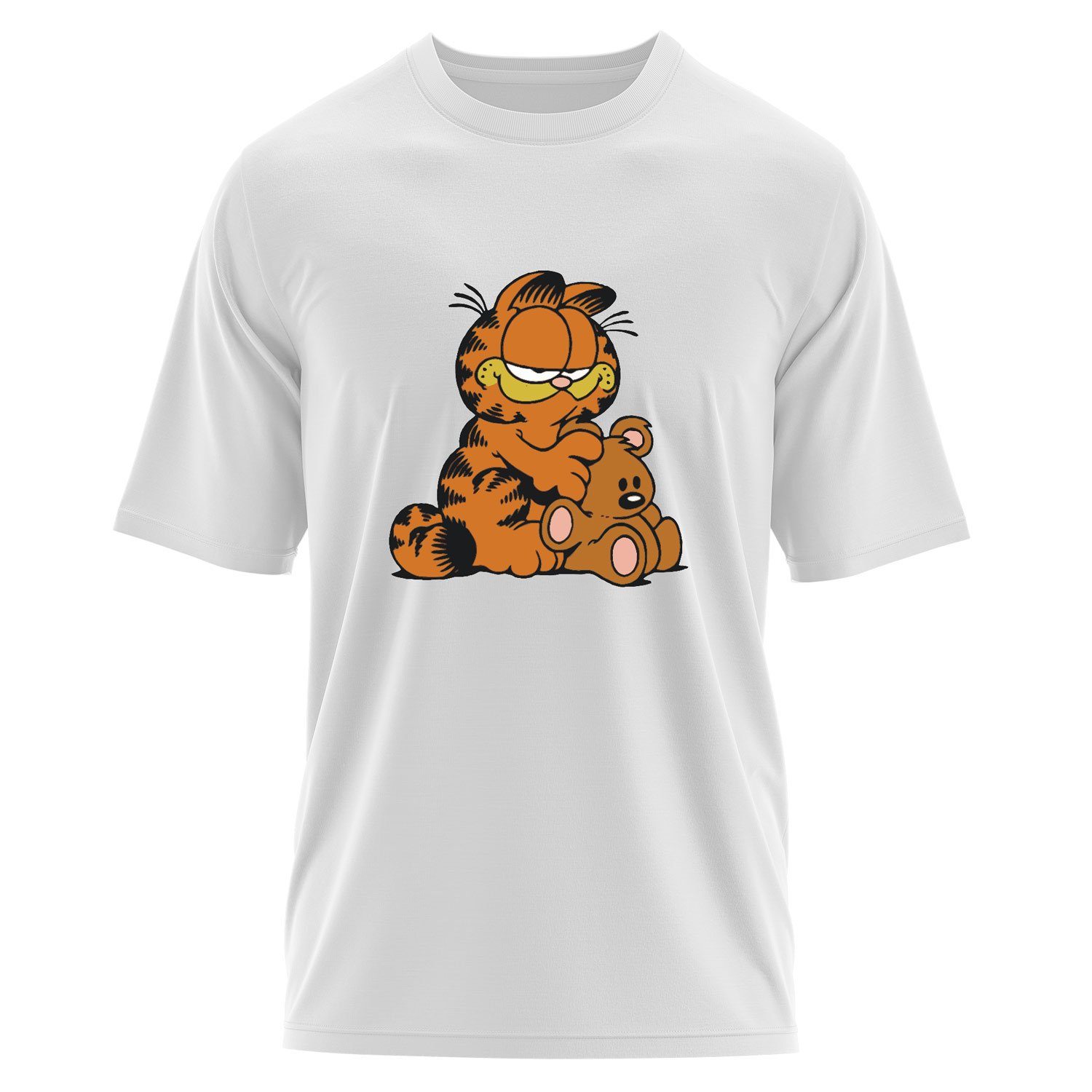 Garfield Oversize Tişört L - Beyaz