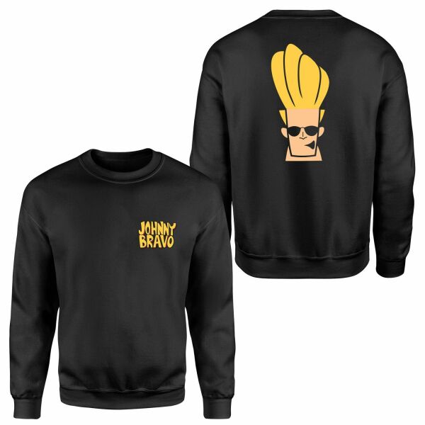 Woah Mamma | Johnny Bravo Sweatshirt L - Siyah