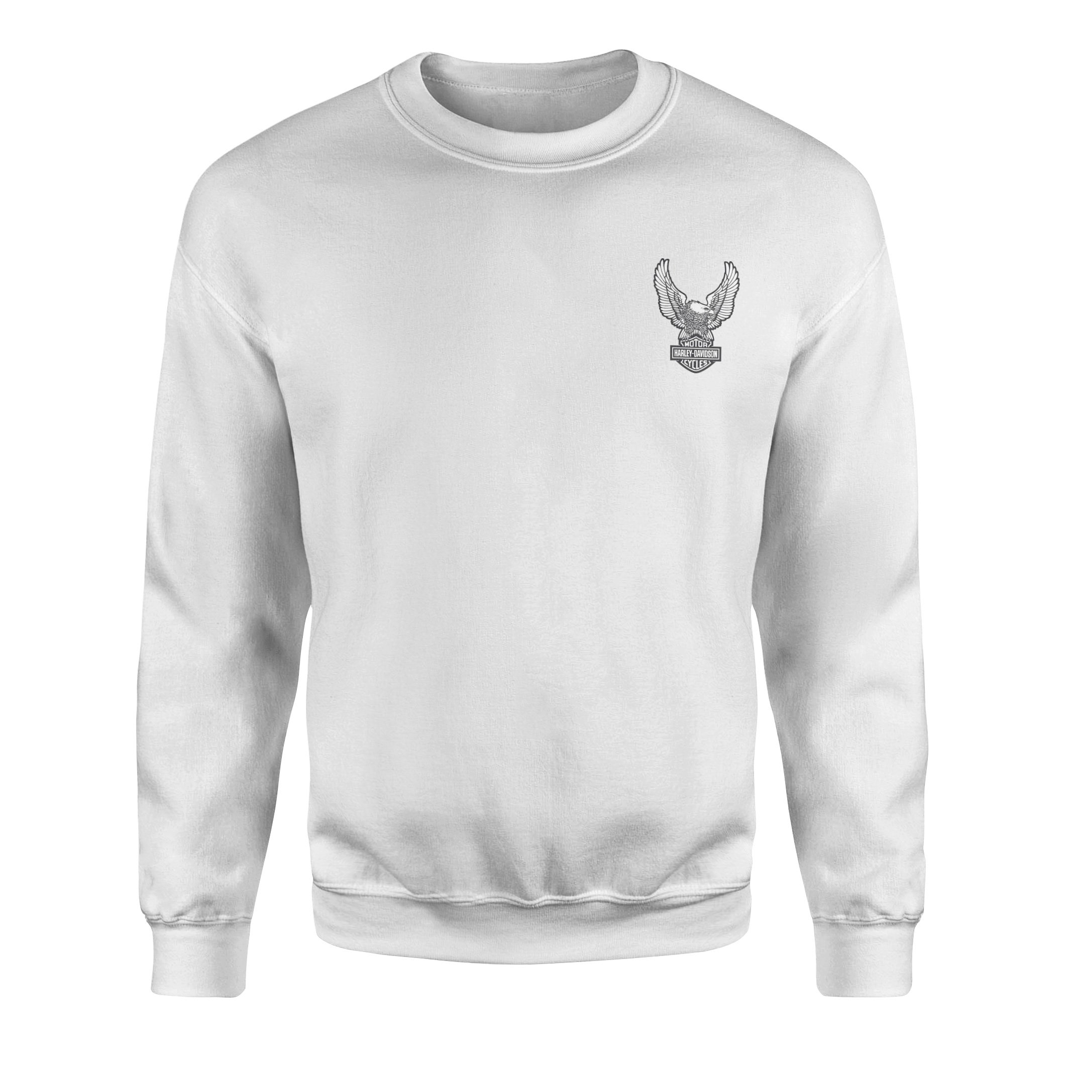 Harley Eagle Sweatshirt M - Beyaz