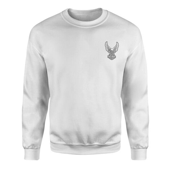 Harley Eagle Sweatshirt M - Beyaz