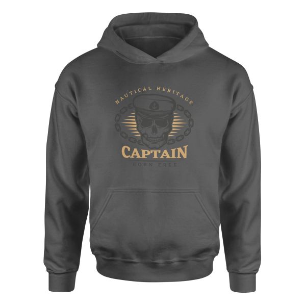 Captain Denizci Hoodie XL - Füme