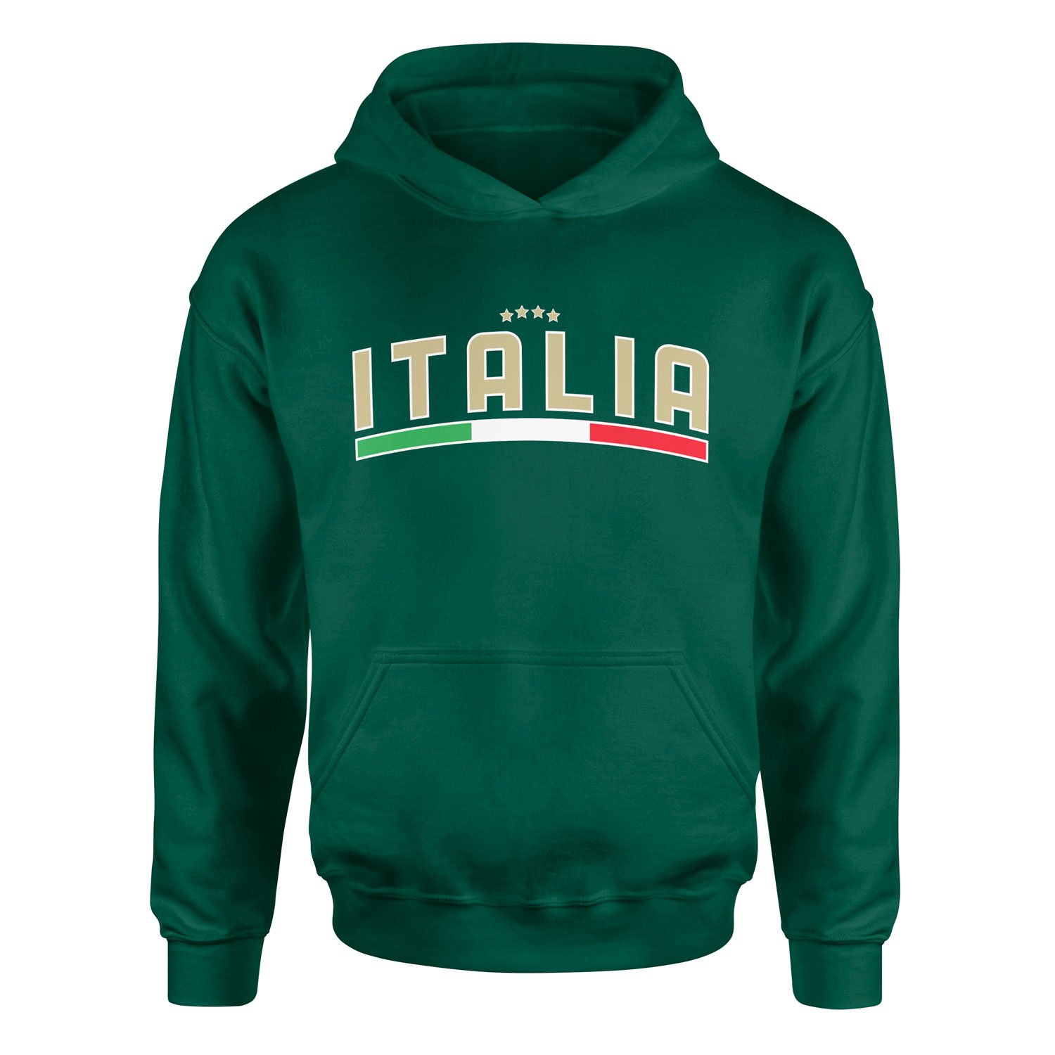 Italia Tricolore Hoodie L - Nefti Yeşili