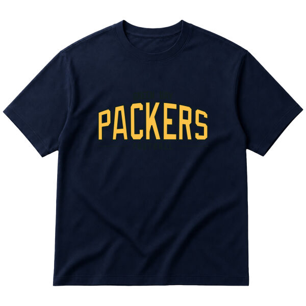 Green Bay Packers B Oversize Tişört L - İndigo Mavisi