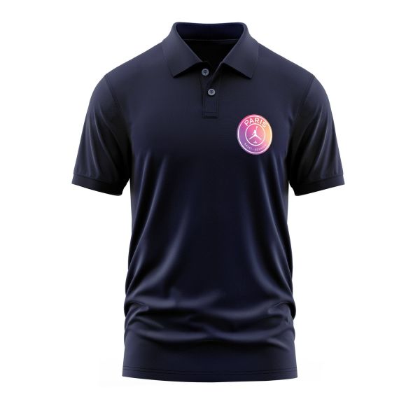 PSG X Air Jordan Gradient Polo Tişört M - İndigo Mavisi