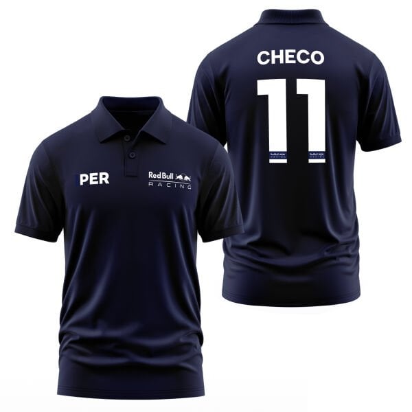Sergio Perez Red Bull Racing White #11 Polo Tişört