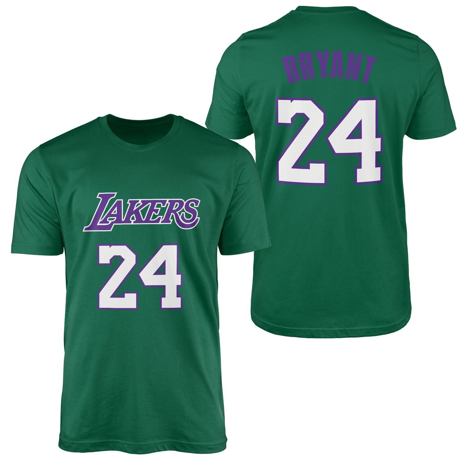 Kobe Bryant 24 Lakers Forma Tişört XL - Nefti Yeşili