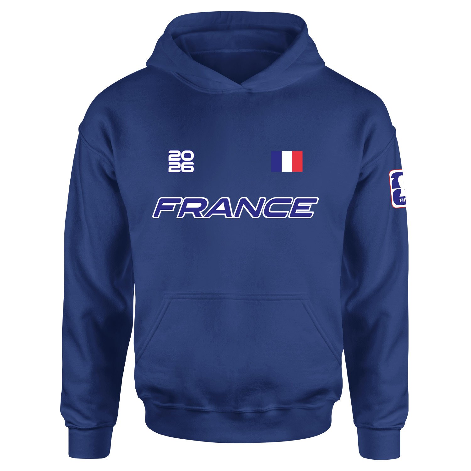 Fransa 2026 Hoodie S - İndigo Mavisi