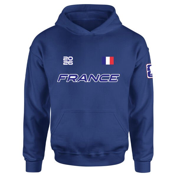 Fransa 2026 Hoodie S - İndigo Mavisi