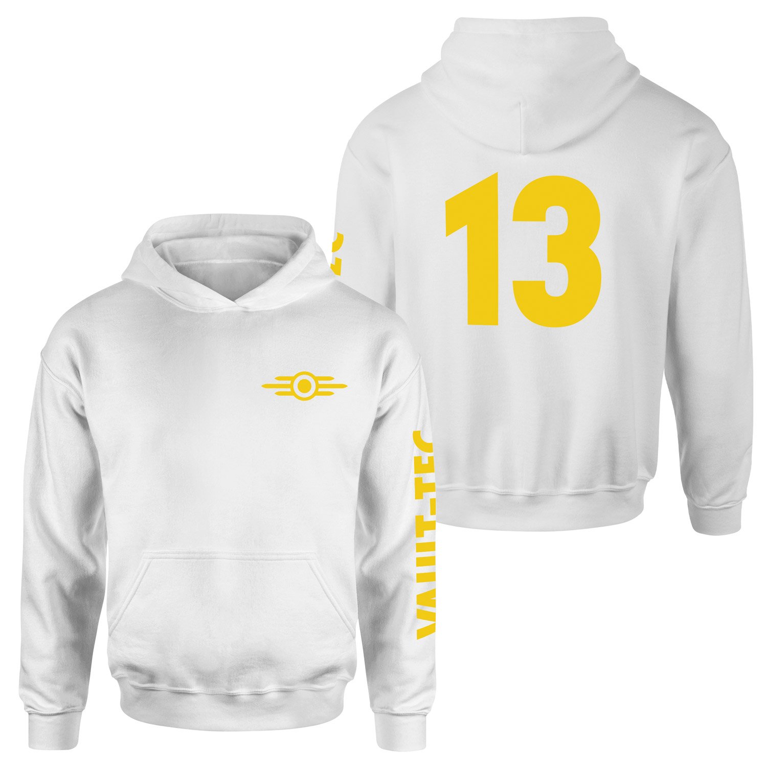 Vault 13 Dweller Hoodie XL - Beyaz