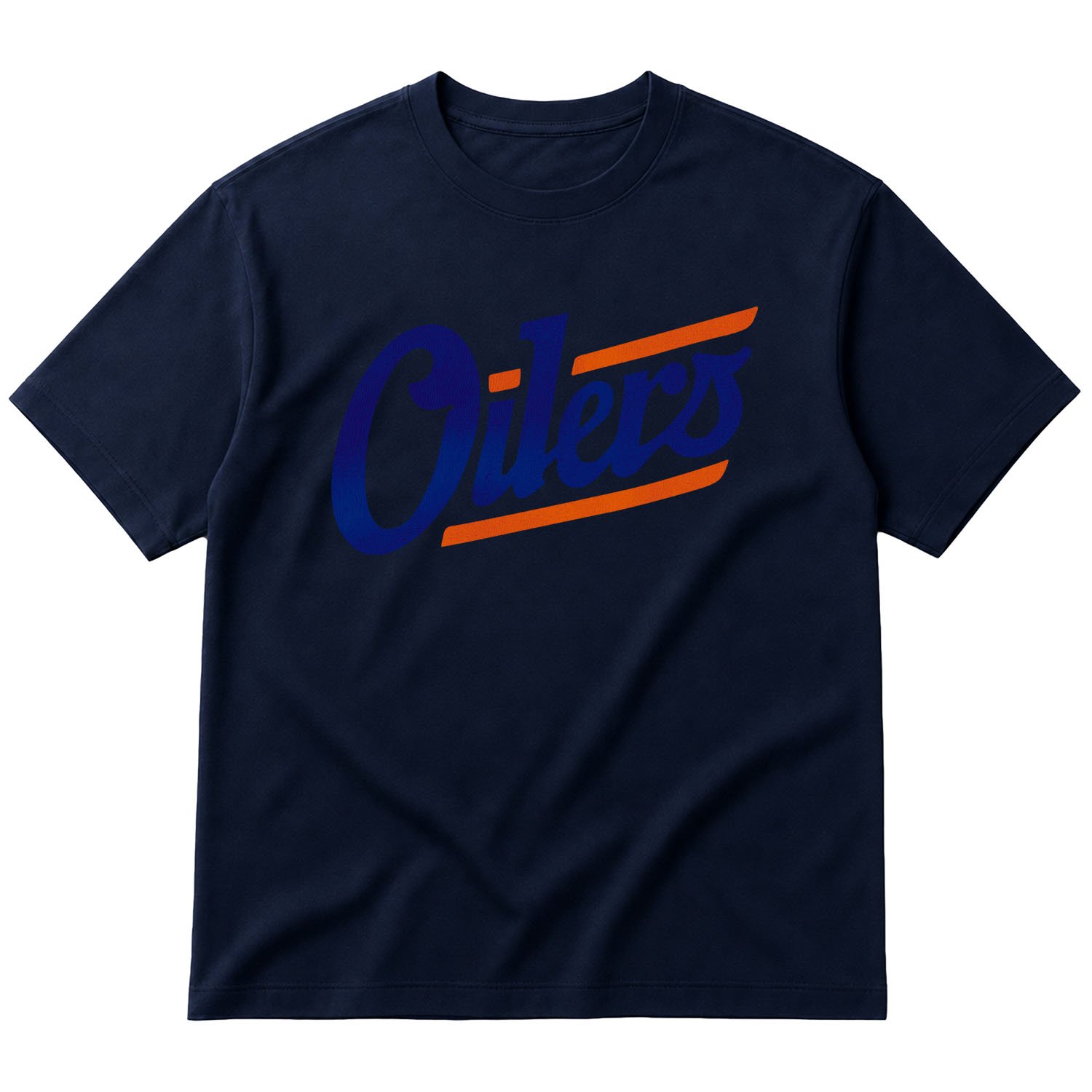 Edmonton Oilers Shield Oversize Tişört XL - İndigo Mavisi