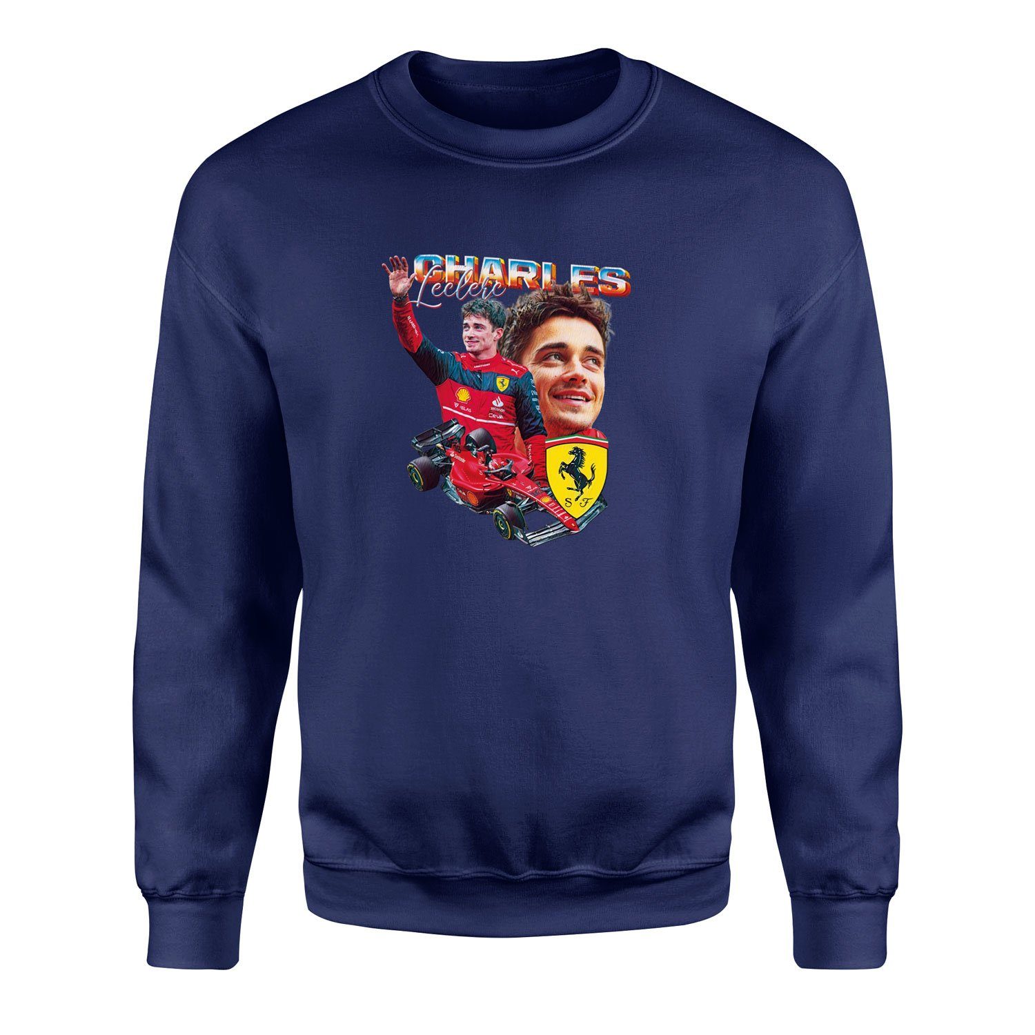 Charles Leclerc Sweatshirt L - İndigo Mavisi