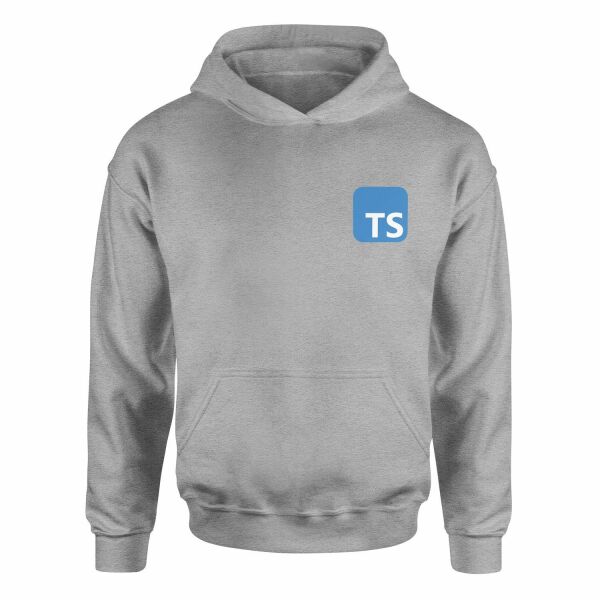 Typescript Hoodie S - Gri