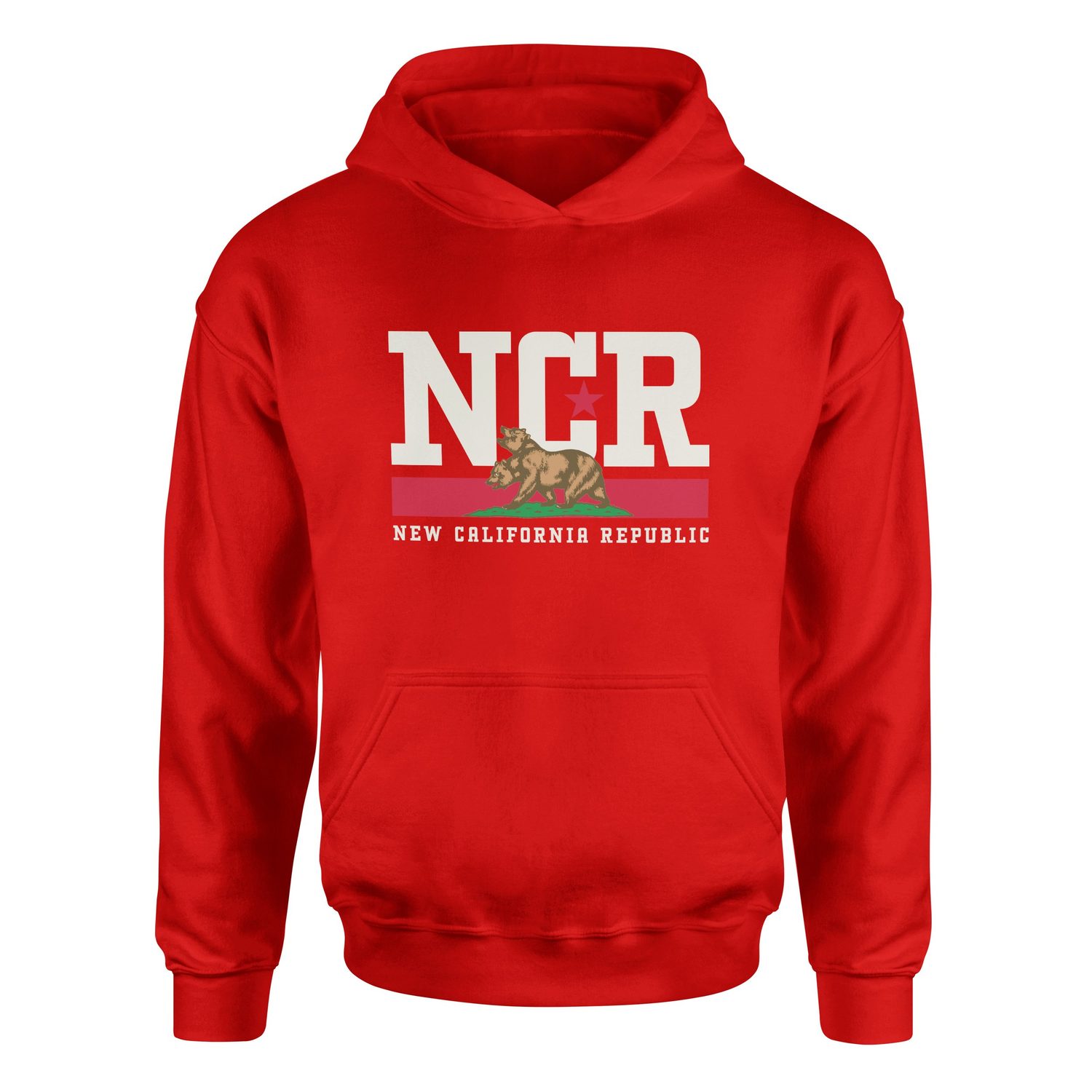NCR | Fallout Premium Hoodie M - Kırmızı