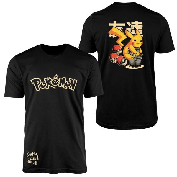 POKEMON Pikachu SE Tişört L - Siyah | OUTLET