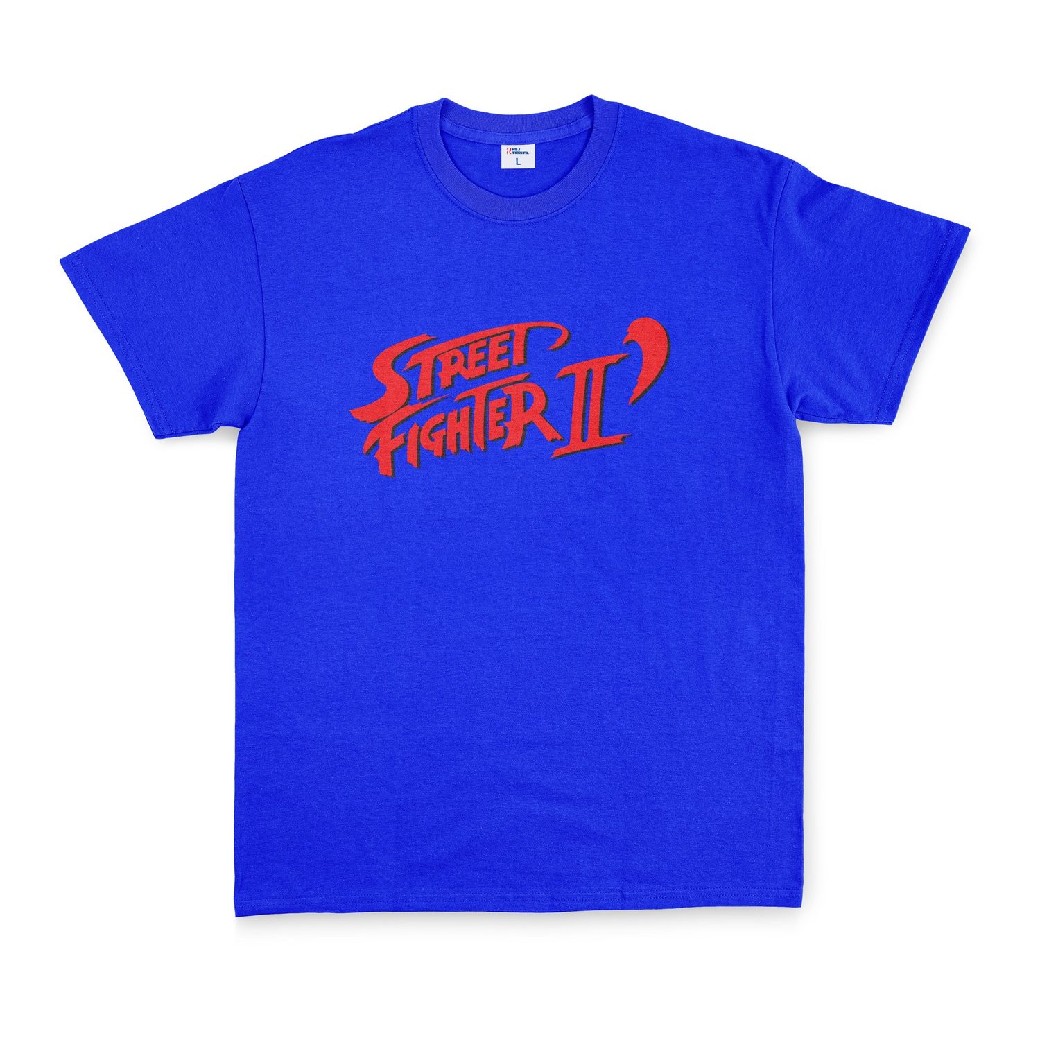 Street Fighter II Tişört XXL - Mavi
