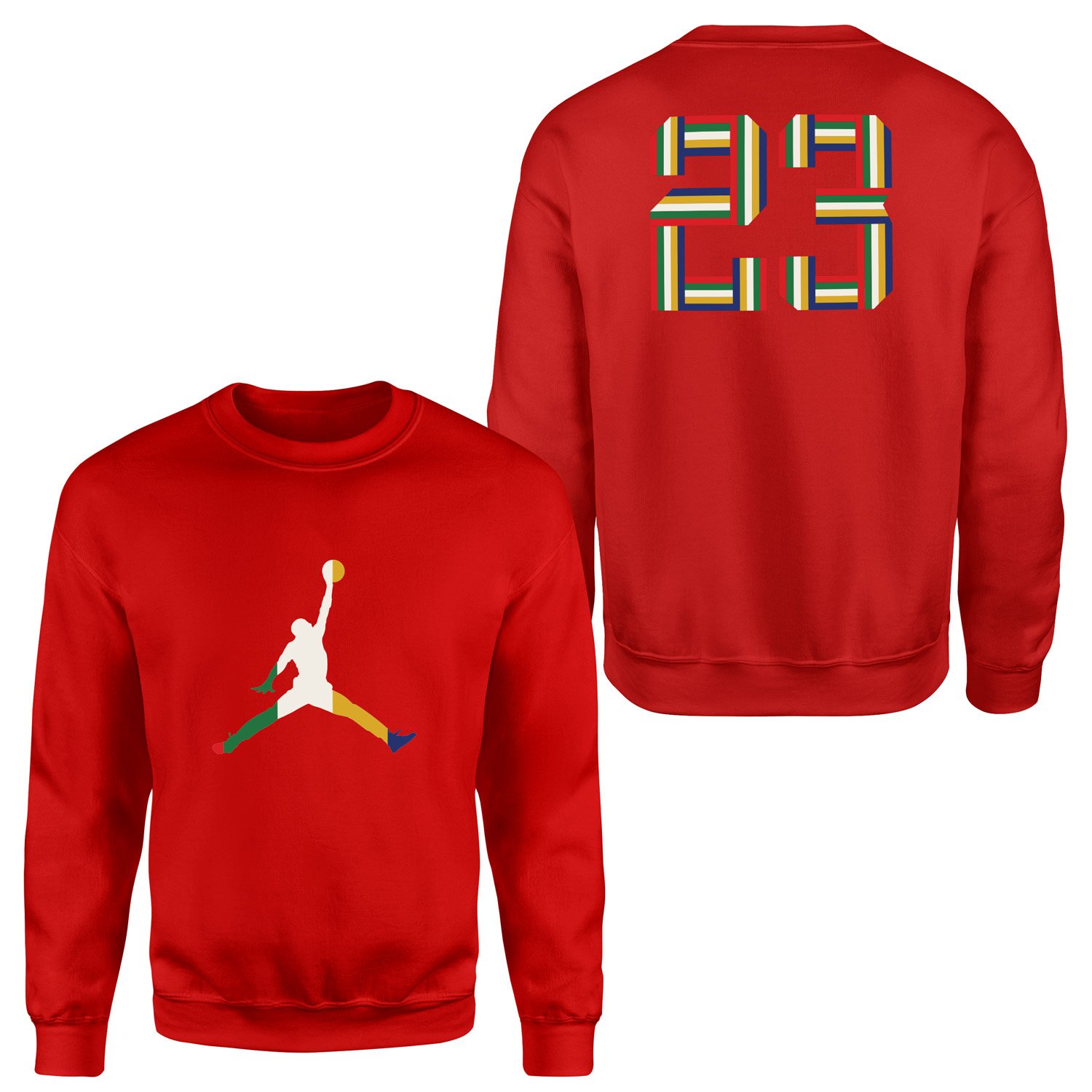 Air Jordan 23 PRISM Sweatshirt L - Kırmızı