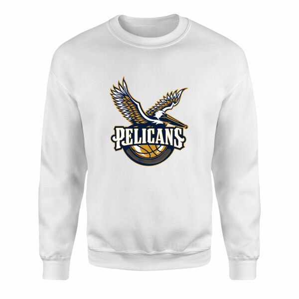 Pelicans Sweatshirt L - Beyaz