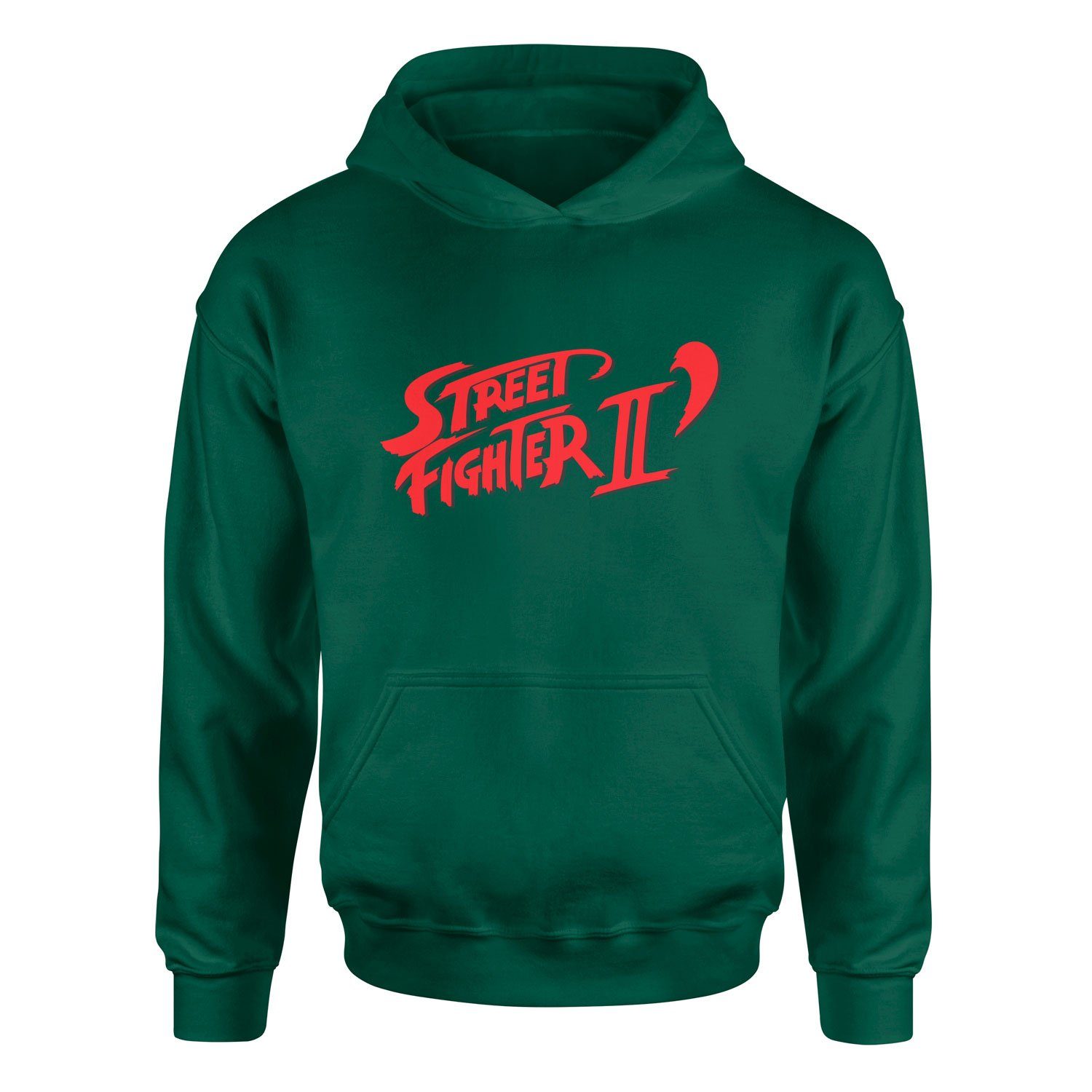 Street Fighter II Hoodie S - Nefti Yeşili