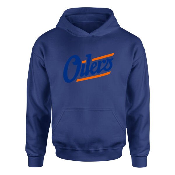 Edmonton Oilers Shield Hoodie S - İndigo Mavisi