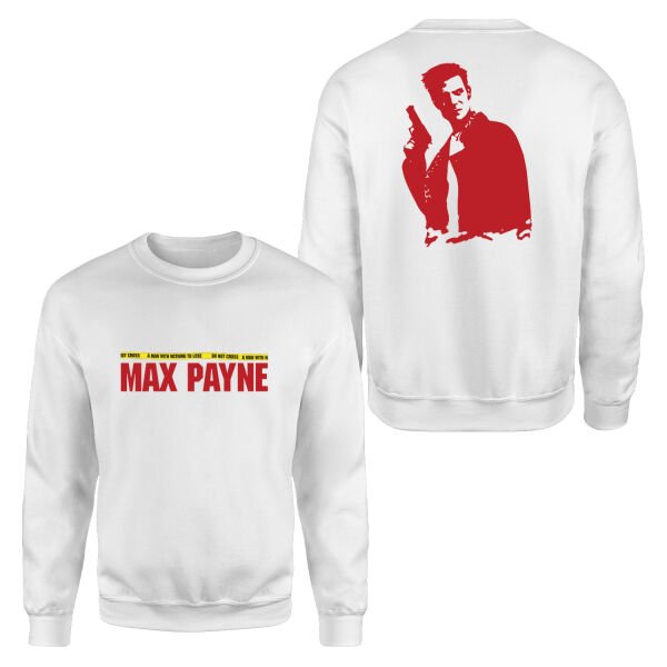 Max Payne Sweatshirt L - Beyaz