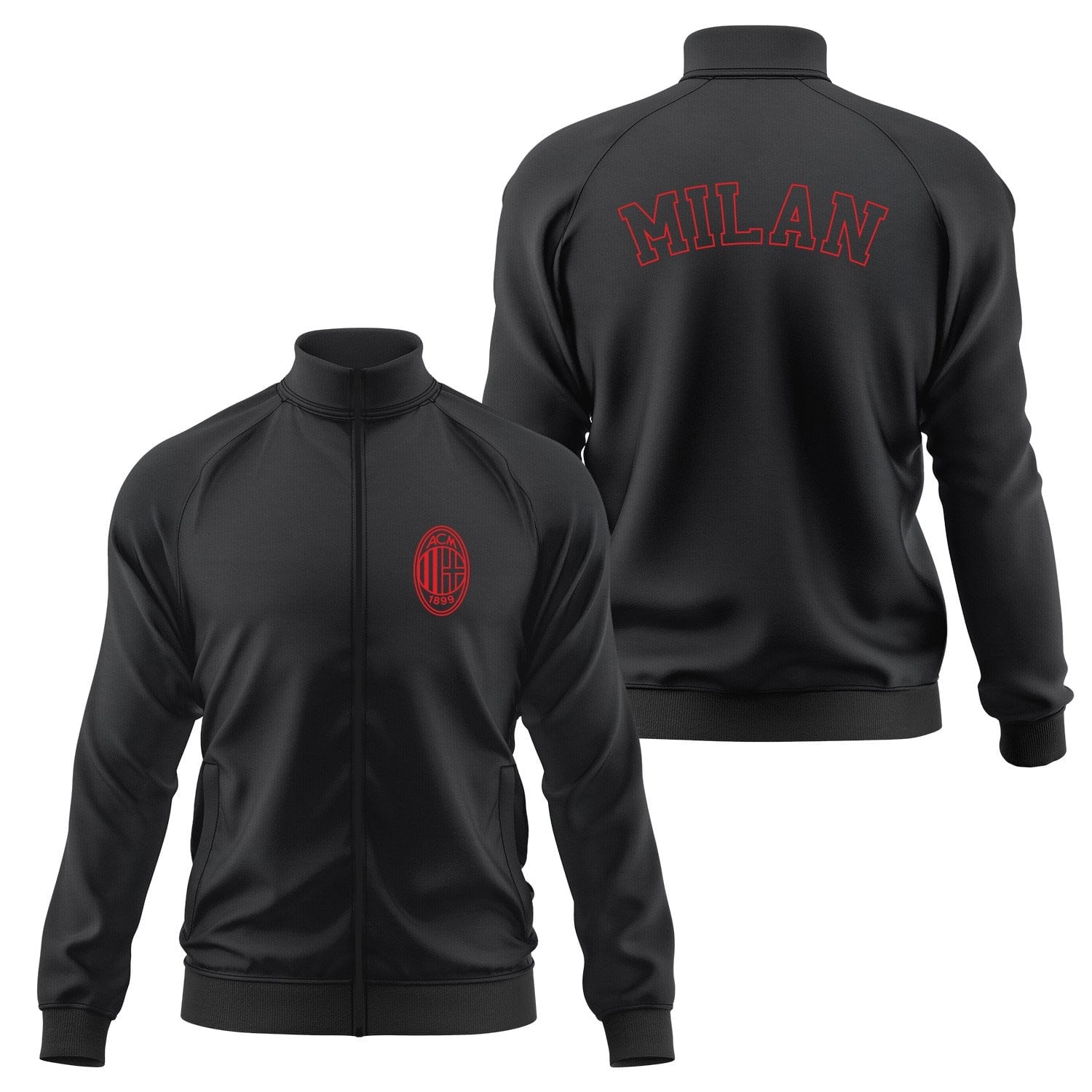 Sempre Milan Fermuarlı Sweatshirt XXL - Siyah | OUTLET