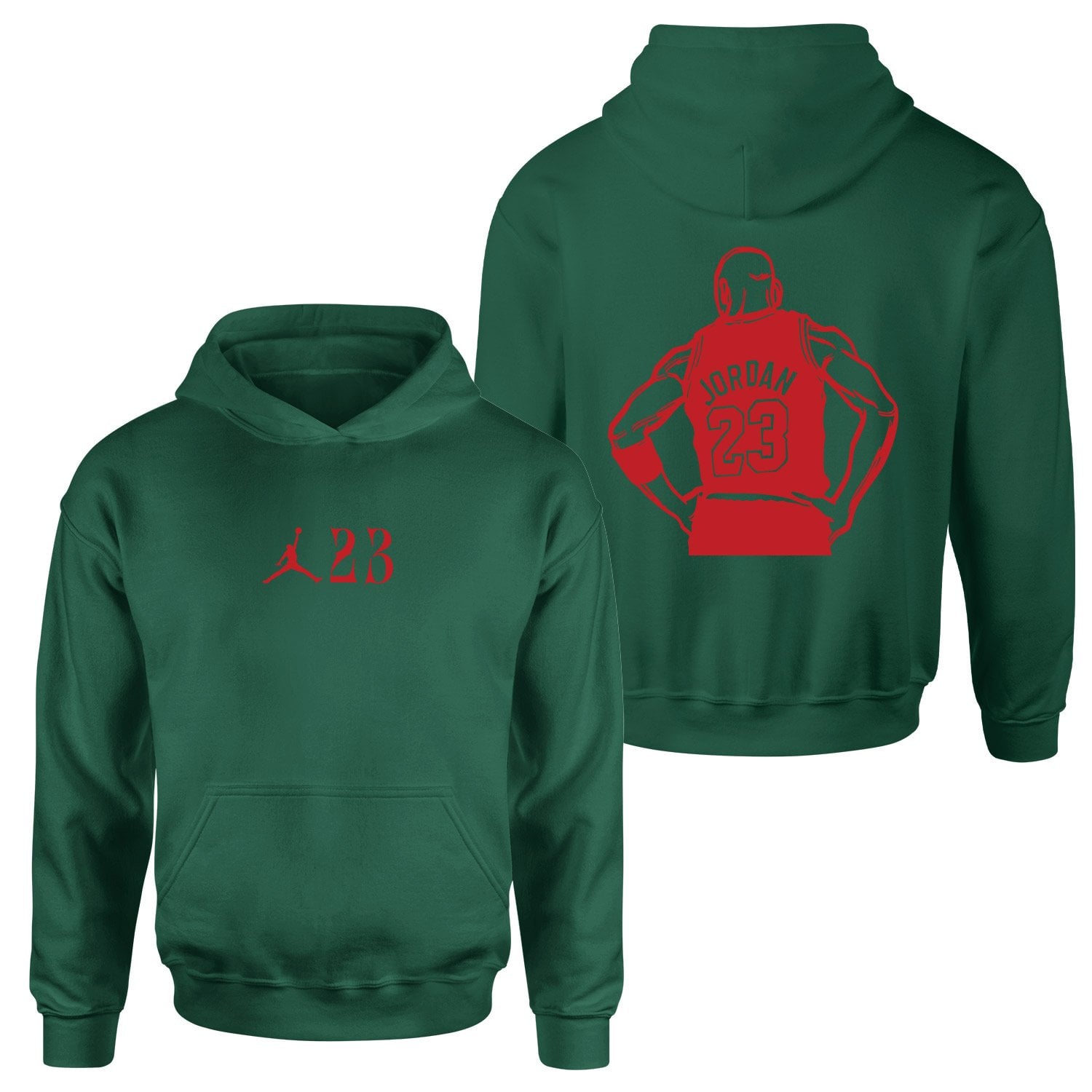 MJ 23 Unstoppable Red |  Air Jordan Hoodie L - Nefti Yeşili