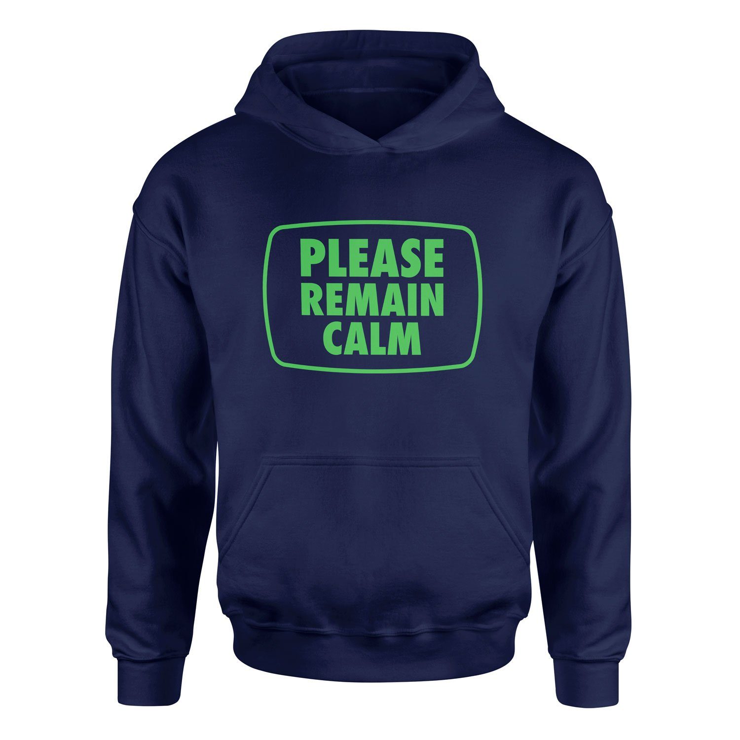 Please Remain Calm | Fallout Hoodie M - Lacivert