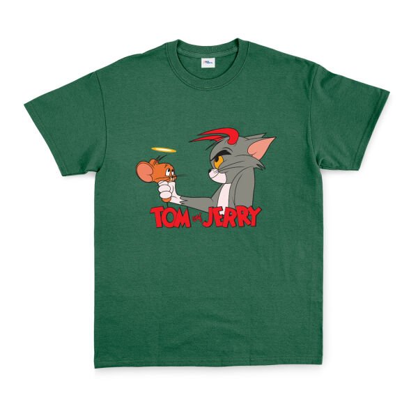 Tom & Jerry Tişört M - Nefti Yeşili