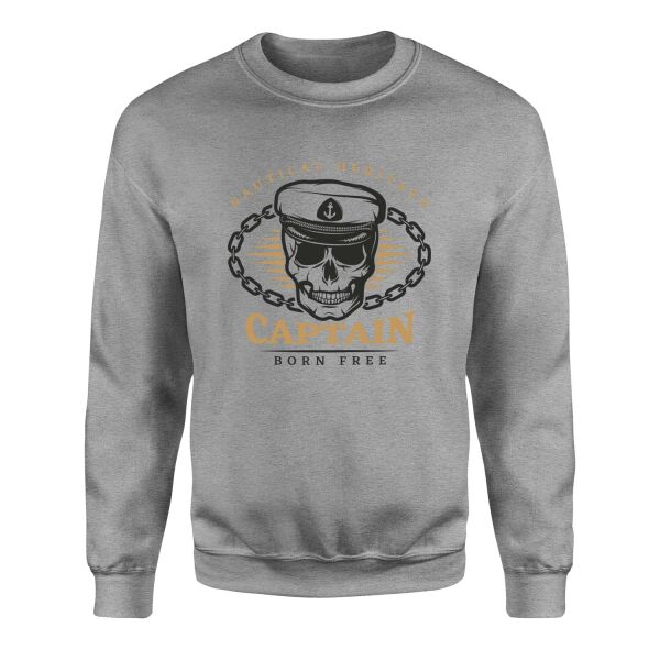Captain Denizci Sweatshirt XL - Gri