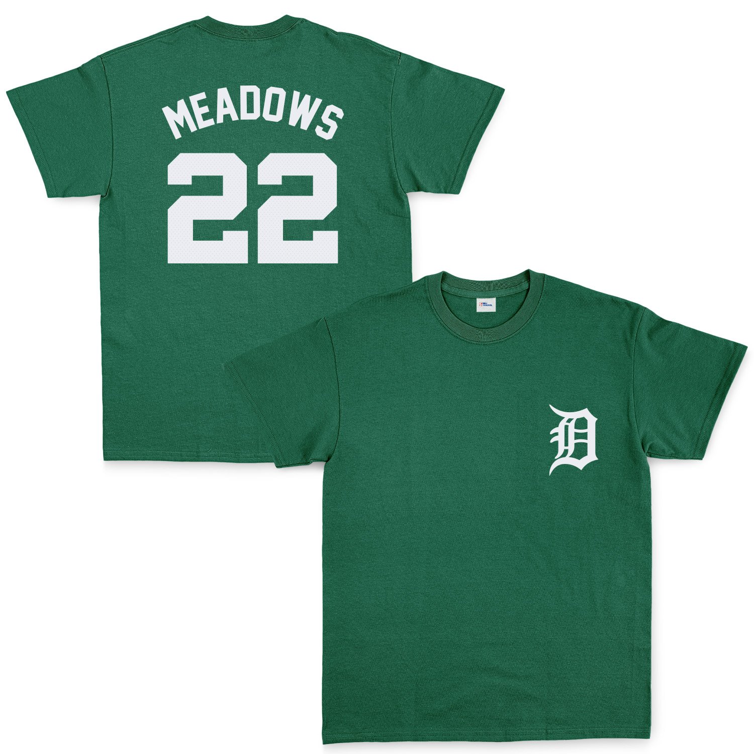 Parker Meadows 22 Detroit Tigers Jersey Tişört XXL - Nefti Yeşili