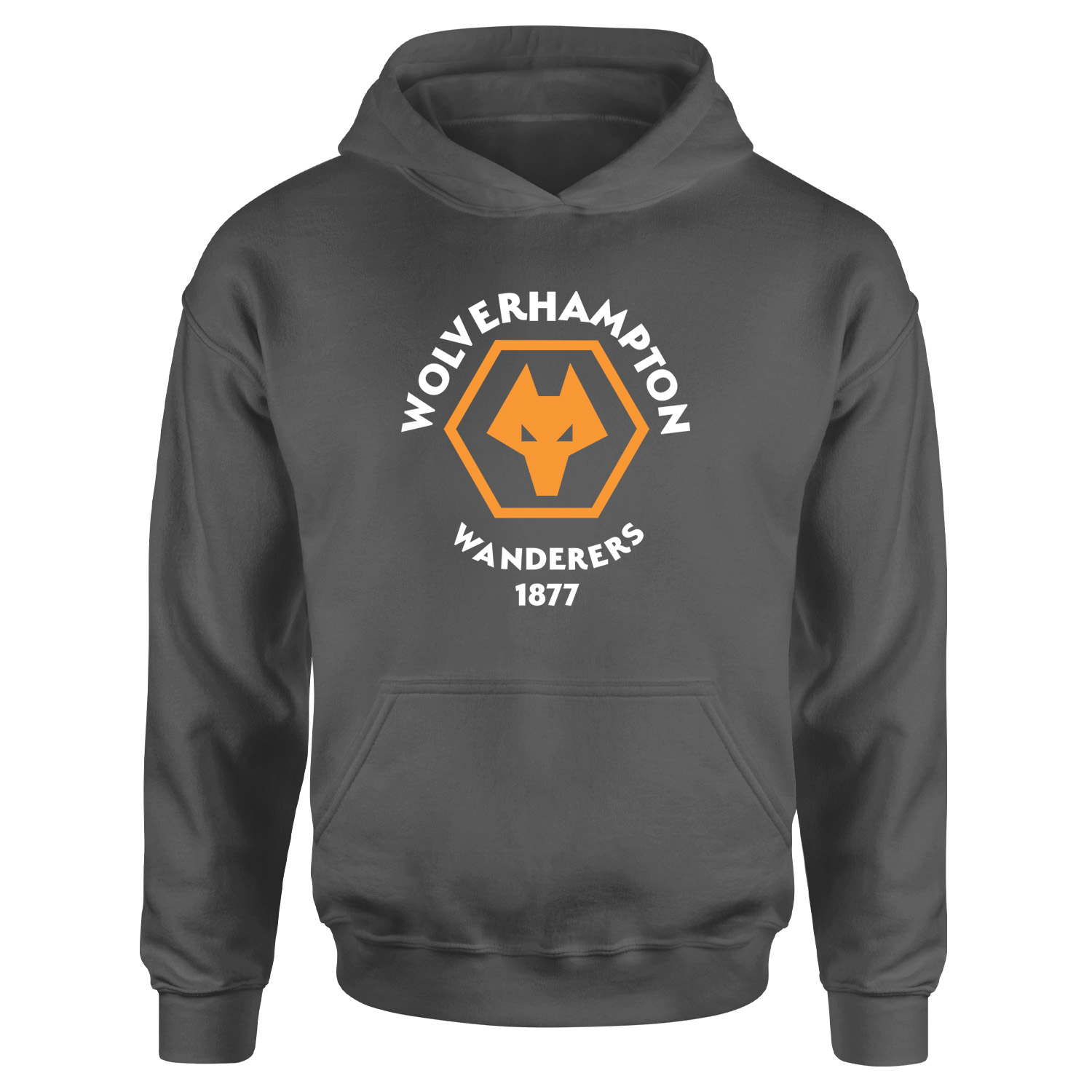 Wolverhampton Wanderers Shield Hoodie L - Füme