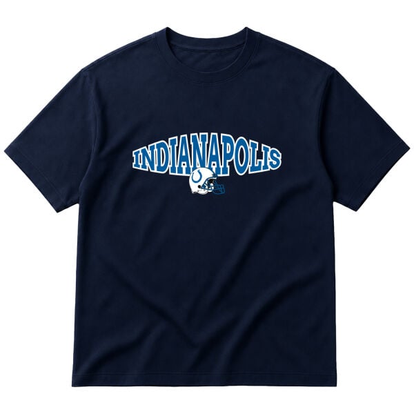 Indianapolis Colts B Oversize Tişört M - İndigo Mavisi