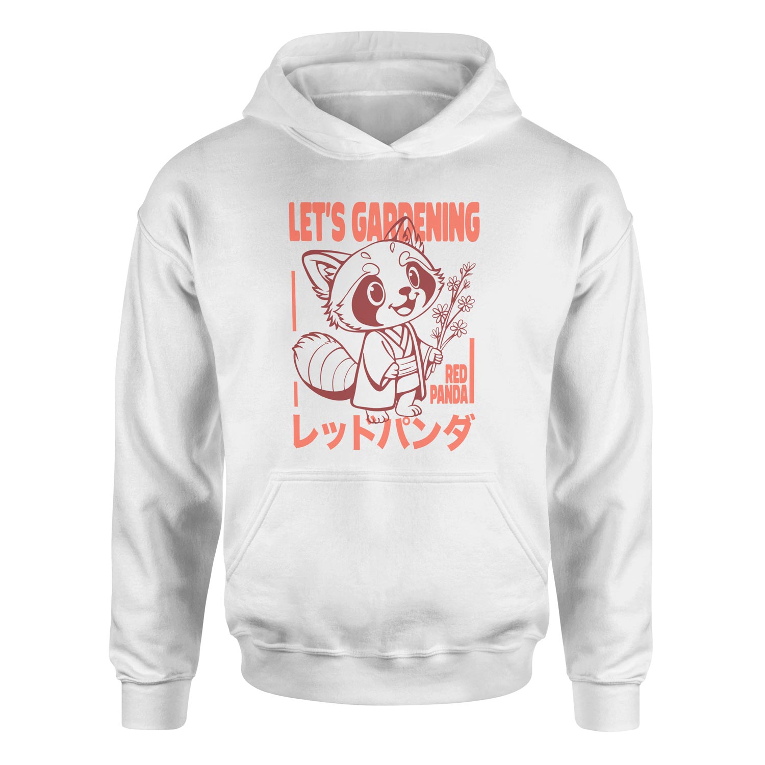 Red Panda Hoodie XL - Beyaz