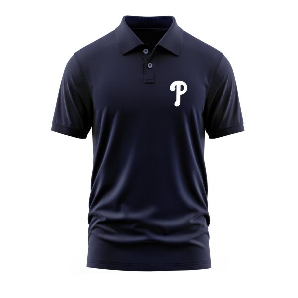 Philadelphia Phillies Polo Tişört L - İndigo Mavisi