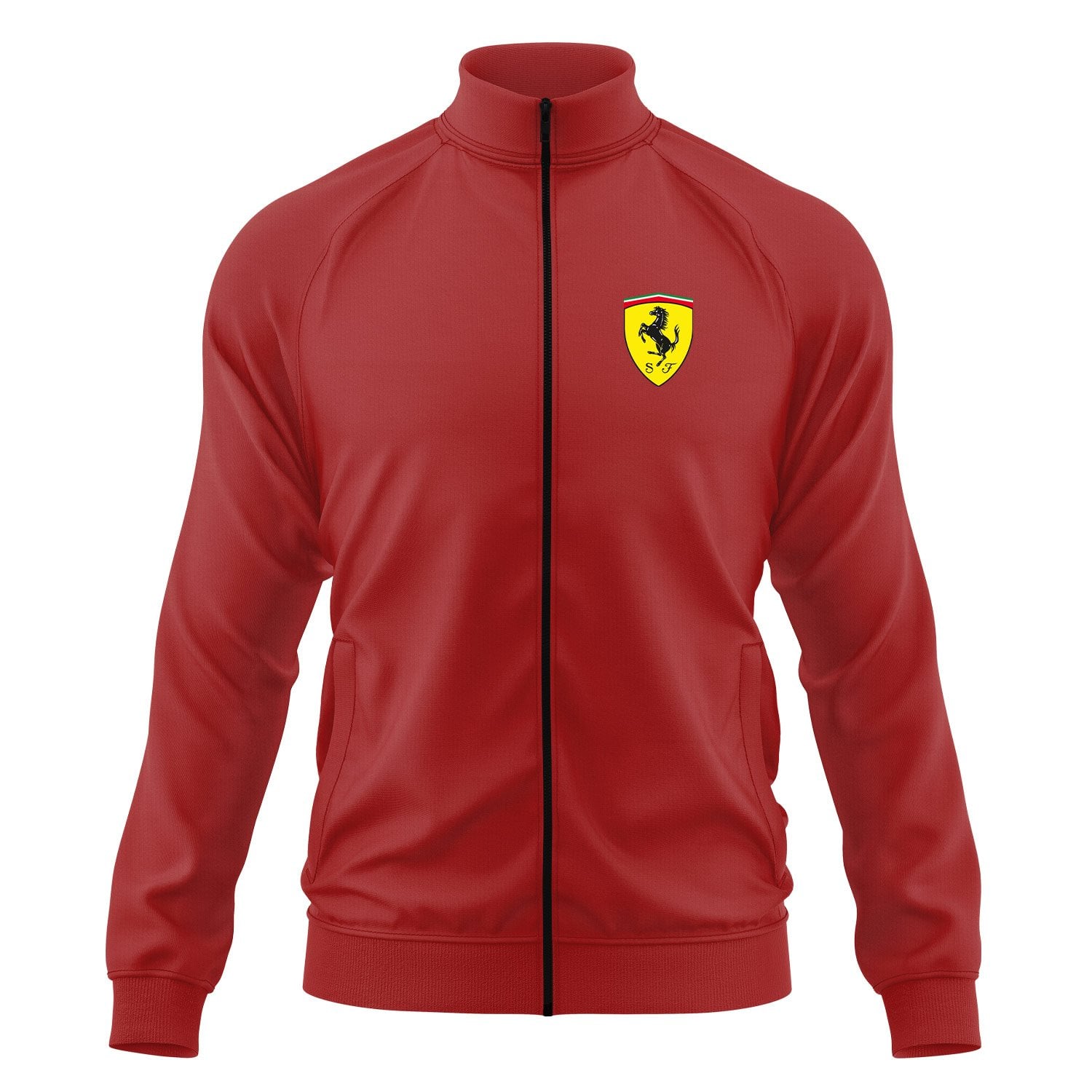 Scuderia Ferrari Fermuarlı Sweatshirt