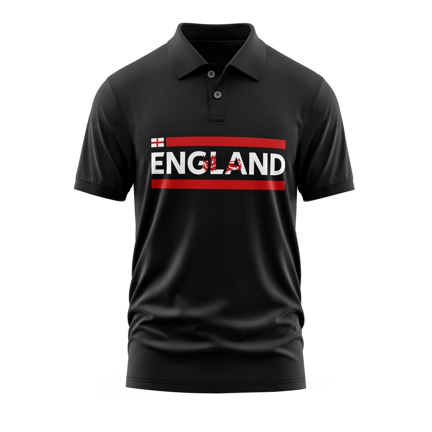 England Polo Tişört XXL - Siyah