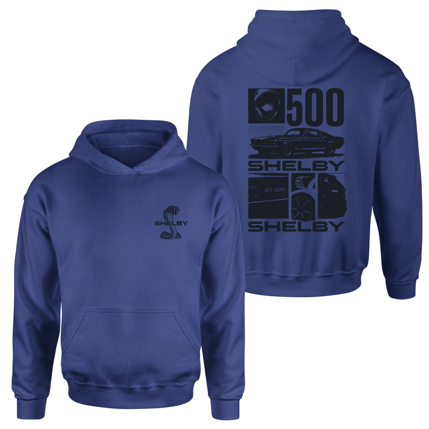 Shelby GT 500 Hoodie S - İndigo Mavisi