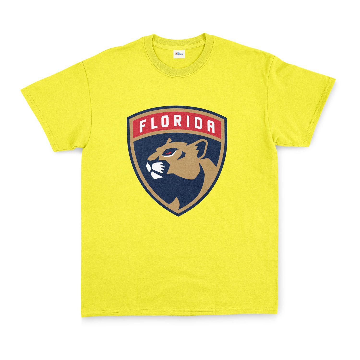 Florida Panthers Shield Tişört XXL - Sarı