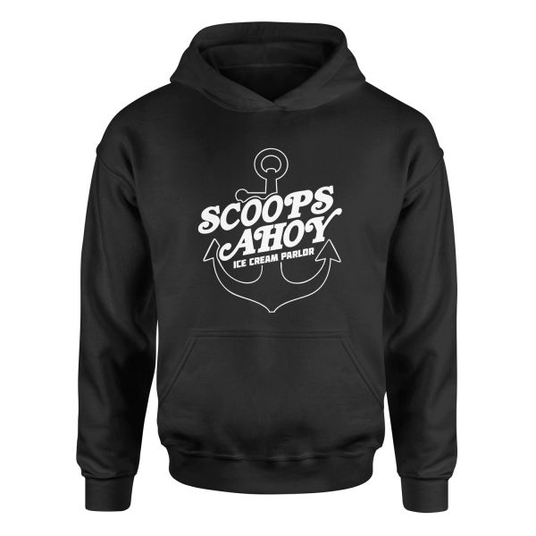 Scoops Ahoy Ice Cream Parlor Hoodie S - Siyah