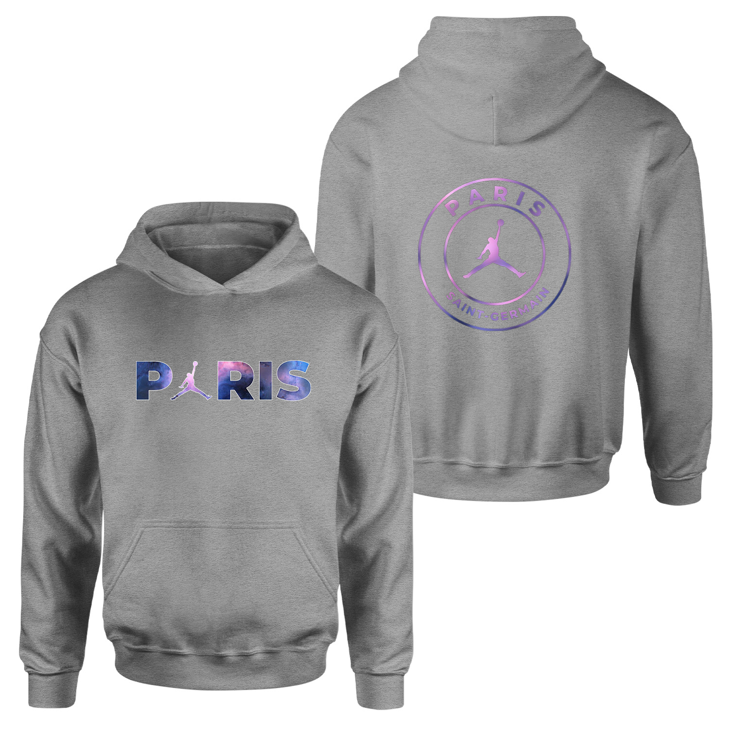 Air Jordan x Paris Saint Germain Space ED Hoodie XL - Gri