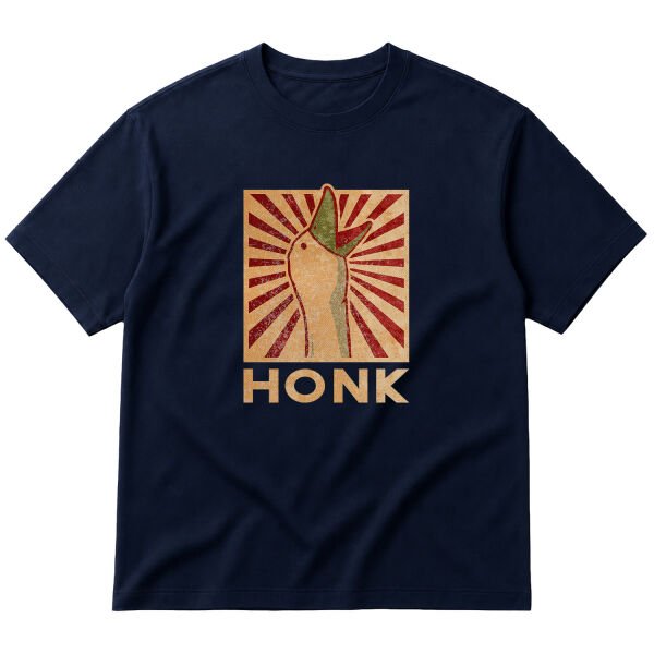 HONK! Oversize Tişört S - İndigo Mavisi