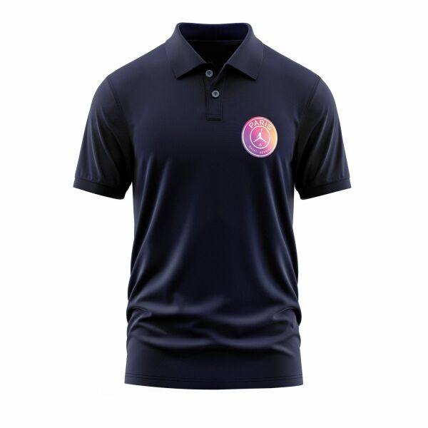 PSG X Air Jordan Gradient Polo Tişört L - İndigo Mavisi