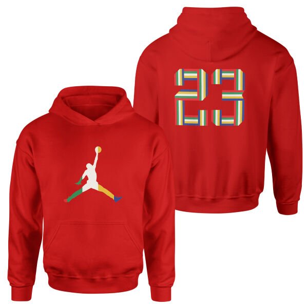Air Jordan 23 PRISM Hoodie L - Kırmızı