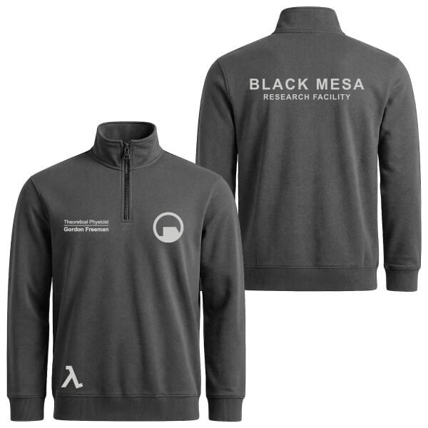 Gordon Freeman, Black Mesa Yarım Fermuarlı Sweatshirt